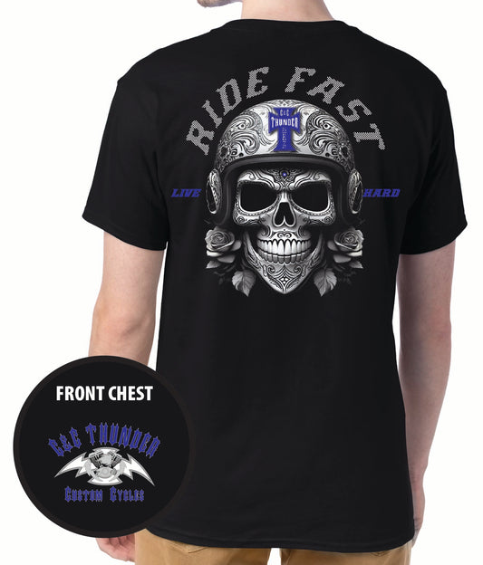 C&C Thunder Ride Fast Live Hard Tee