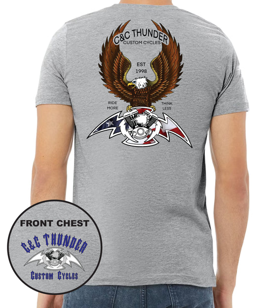 C&C Thunder Ride More Think Less Tee