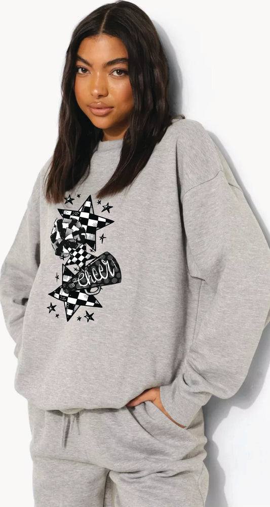 Chesnee Checkered Sweatshirt