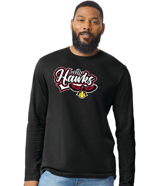 Lady Hawks Long Sleeve Tees