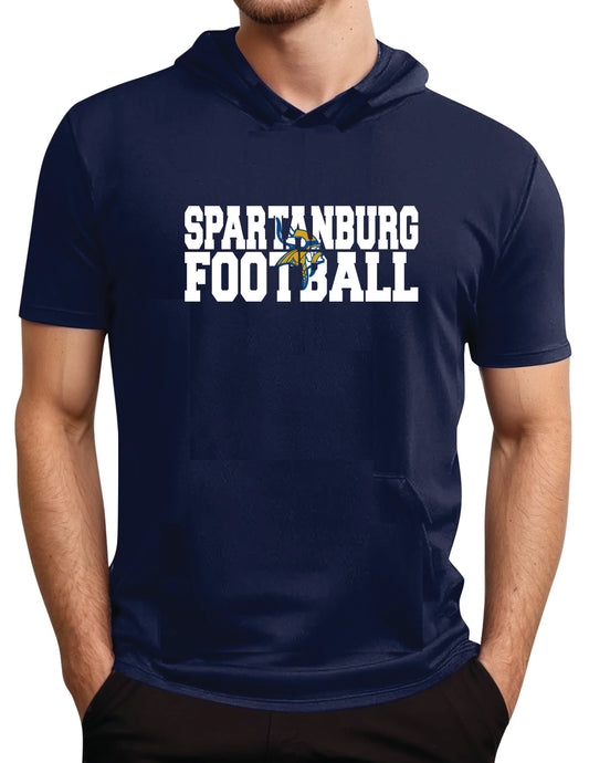 Spartanburg Football Short Sleeve Performance Hoodie